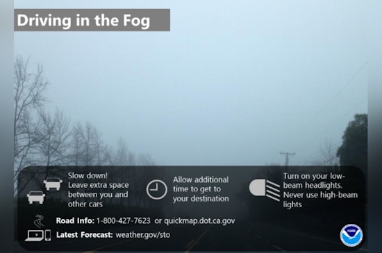 Dawn Fog Turns Sacramento Commute Into Slow-Mo Crawl