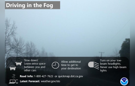 Dawn Fog Turns Sacramento Commute Into Slow-Mo Crawl