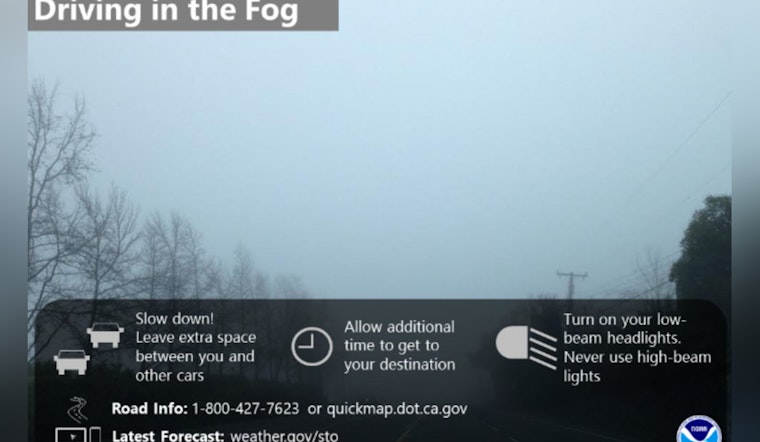 Dawn Fog Turns Sacramento Commute Into Slow-Mo Crawl