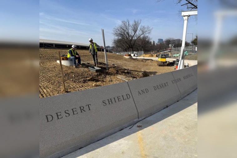 Desert Storm Memorial Rises By The Mall As 2026 Debut Nears