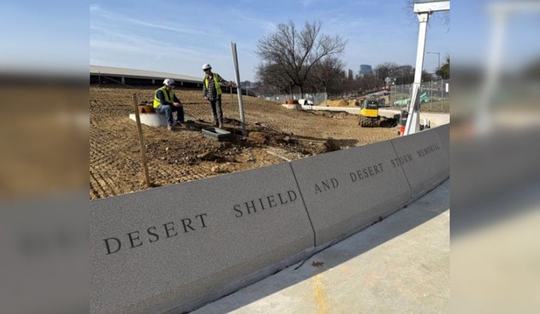 Desert Storm Memorial Rises By The Mall As 2026 Debut Nears