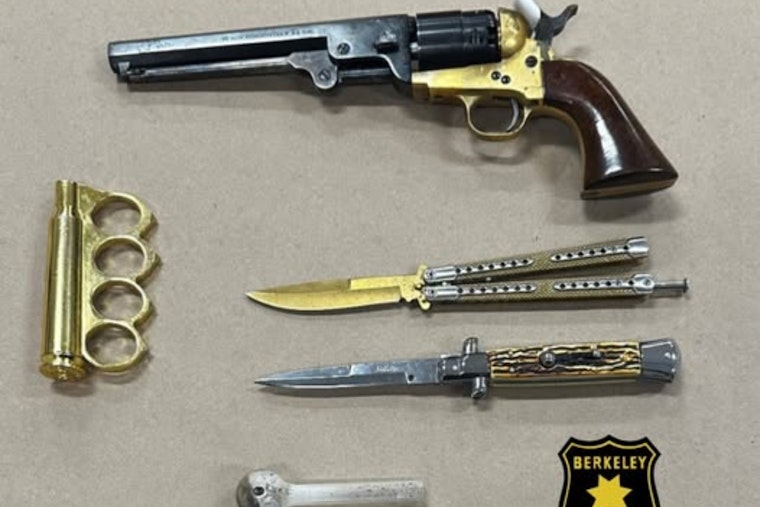 Downtown Berkeley Traffic Stop Nails Driver With Revolver, Knives and Brass Knuckles