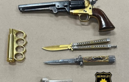 Downtown Berkeley Traffic Stop Nails Driver With Revolver, Knives and Brass Knuckles