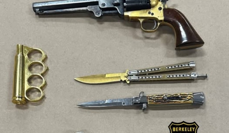 Downtown Berkeley Traffic Stop Nails Driver With Revolver, Knives and Brass Knuckles