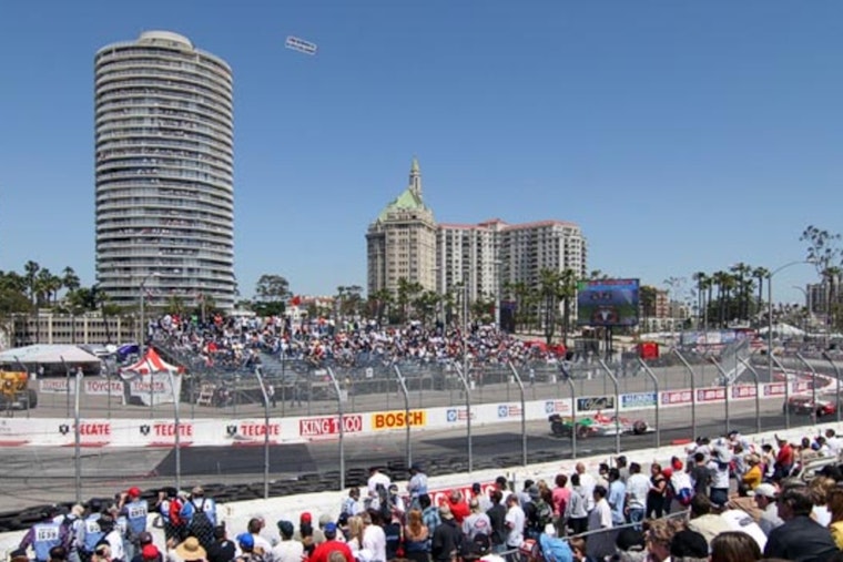 Downtown Long Beach Turns Into Pit Lane as Grand Prix Build Roars to Life
