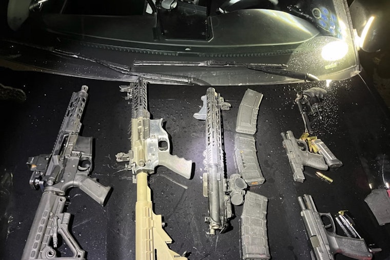 East Portland Mailbox Crash Ends In Late-Night Gun And Drug Haul