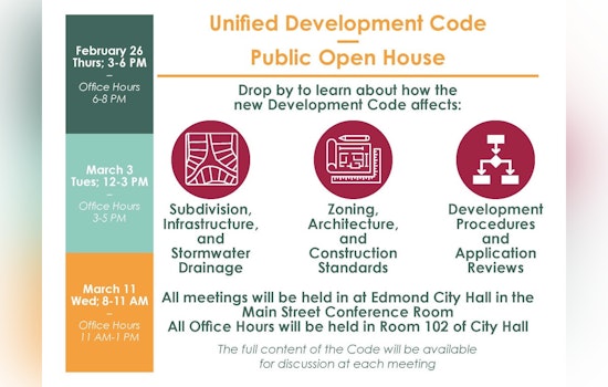 Edmond Invites Residents to Shape City's Future at Open House Events on Unified Development Code