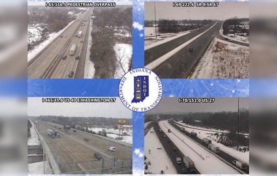 Efficient Snow Clearance by INDOT East Central Eases Commuter Delays in Rapid Morning Snowfall