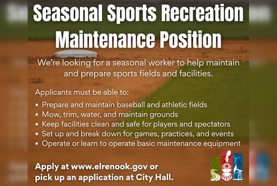 El Reno Launches Seasonal Hiring Drive for Baseball Field and Recreation Facility Maintenance