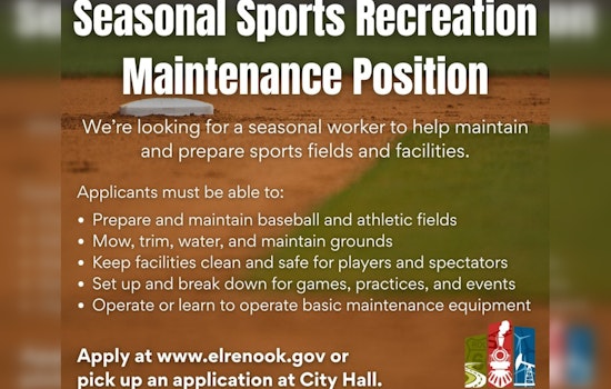 El Reno Launches Seasonal Hiring Drive for Baseball Field and Recreation Facility Maintenance
