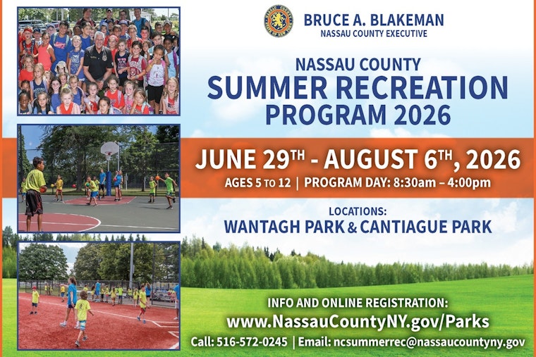 Enrollment Now Open for Nassau County Summer Recreation Program 2026 in Wantagh and Cantiague Parks