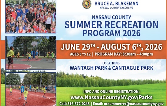 Enrollment Now Open for Nassau County Summer Recreation Program 2026 in Wantagh and Cantiague Parks
