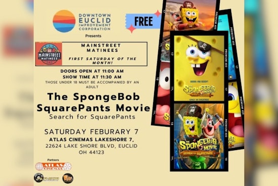 Euclid Welcomes Families to Free Monthly Movie Matinee with "The SpongeBob Squarepants Movie"