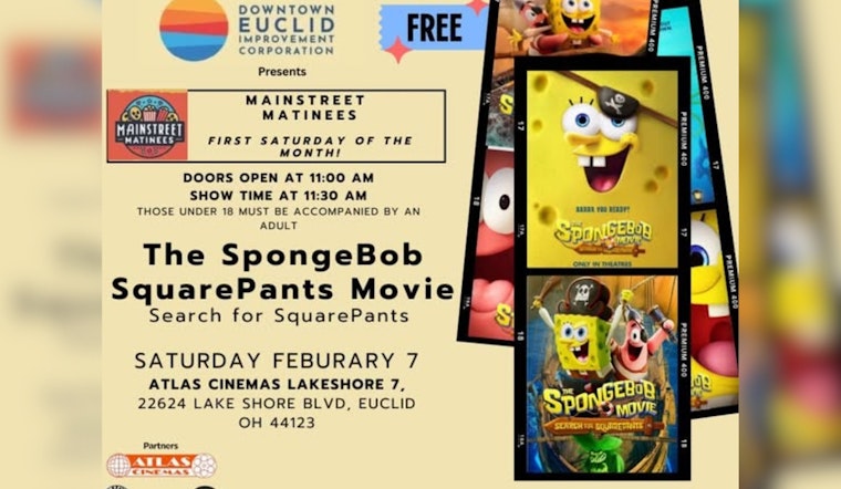 Euclid Welcomes Families to Free Monthly Movie Matinee with "The SpongeBob Squarepants Movie"
