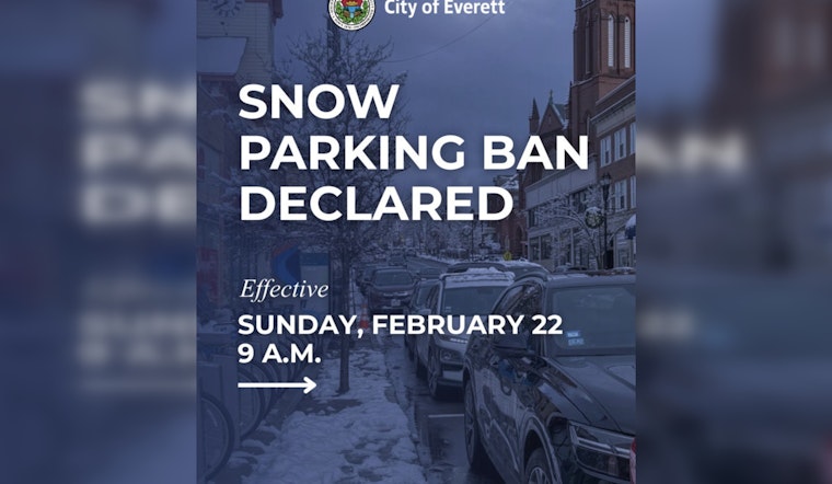 Everett Orders Cars Off Main Drags As Major Snowstorm Moves In