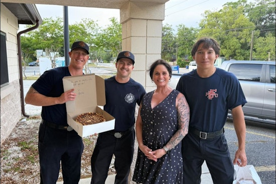 Fernandina Beach Firefighters Sweetly Blame Local Bakery for Irresistible Treats