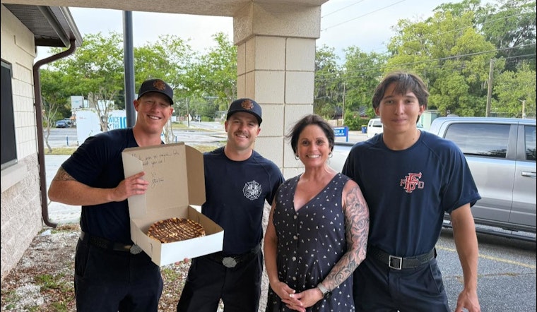 Fernandina Beach Firefighters Sweetly Blame Local Bakery for Irresistible Treats