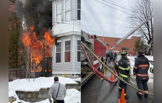 Fitchburg Myrtle Avenue Blaze, Firefighters Pull Man From Second-Floor Window