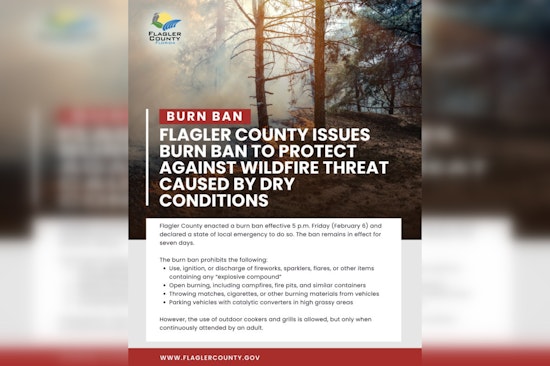 Flagler County Under Burn Ban Amidst Drought, Officials Declare Local State of Emergency