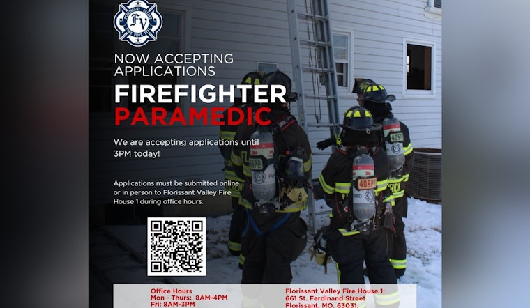 Florissant Valley Fire District Closes Application Window for Firefighter/Paramedic Roles