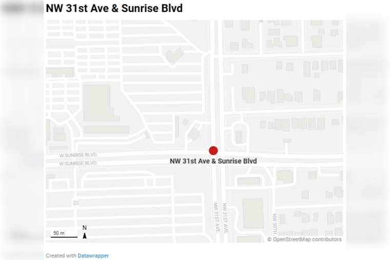 Fort Lauderdale Commuters Face Lane Closures Due to Water Main Repairs at NW 31st Ave and Sunrise Blvd