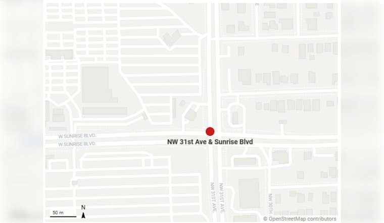 Fort Lauderdale Commuters Face Lane Closures Due to Water Main Repairs at NW 31st Ave and Sunrise Blvd