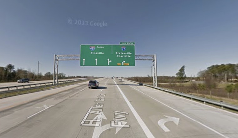 Four Seriously Injured in I-485 Rollover Crash Near I-77 Interchange in South Charlotte