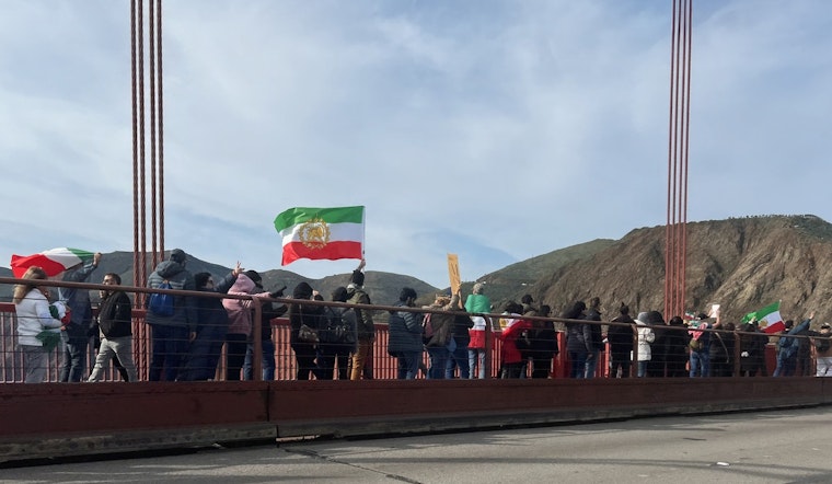 Golden Gate Bridge Turns Into Protest Line as 25,000 Rally for Change in Iran