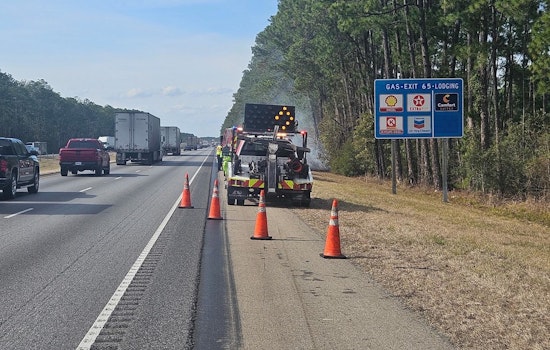 Grass Fire near Exit 65 on I-12 West Causes Traffic Delays, St. Tammany Parish Firefighters Successfully Douse Blaze