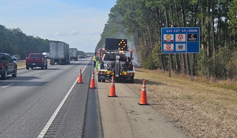 Grass Fire near Exit 65 on I-12 West Causes Traffic Delays, St. Tammany Parish Firefighters Successfully Douse Blaze