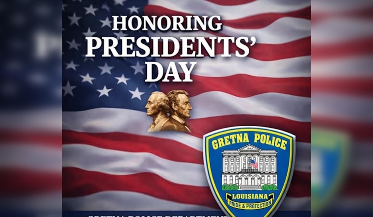 Gretna Police Department Honors Presidents' Day with Commitment to Community and Shared American Values