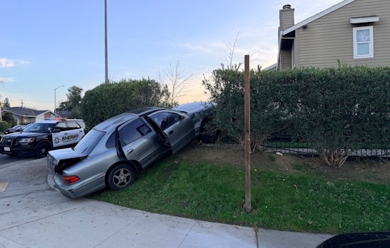 Helicopter, Cops Swarm Foothill Farms After Robbery Chase Crash