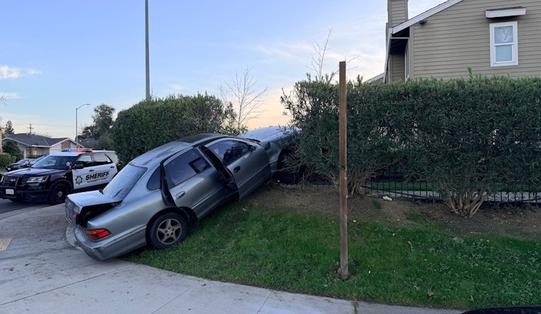 Helicopter, Cops Swarm Foothill Farms After Robbery Chase Crash
