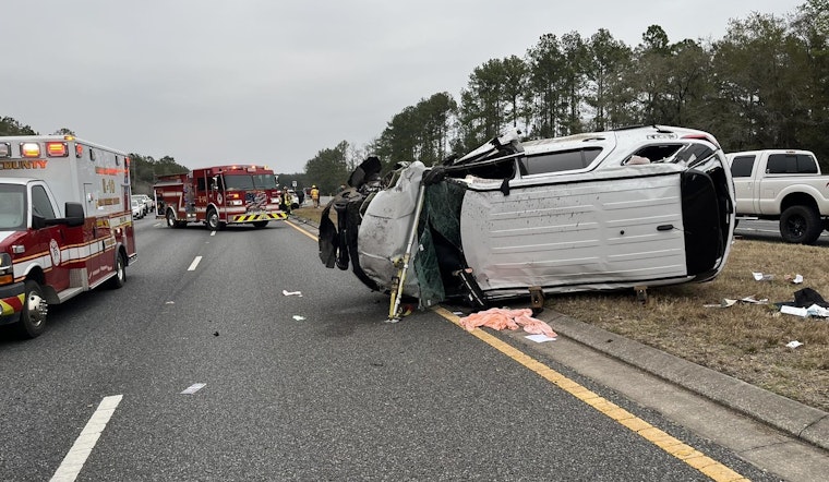Hernando County Sheriff's Deputy and Motorist Hospitalized After Rollover Crash in Brooksville