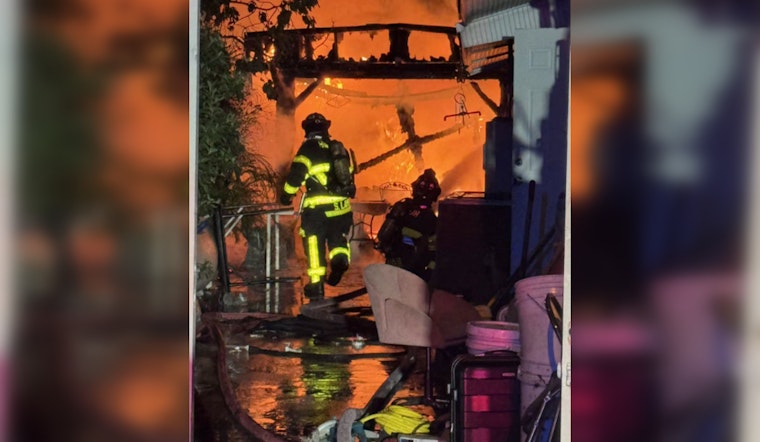 Hialeah Firefighters Quell Blaze as Gazebo Fire Threatens Home, No Injuries Reported