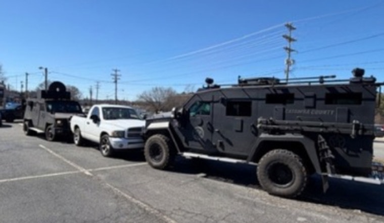 Hickory Standoff Ends After Armored Vehicles Pin Driver's SUV