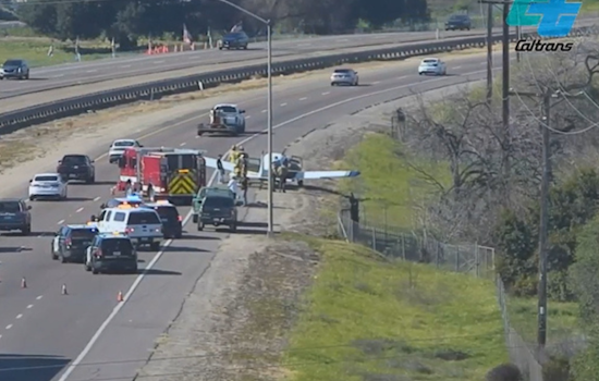Highway Shock In Lakeside As Small Plane Lands On SR-67