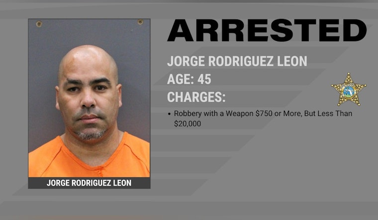 Hillsborough Traffic Accident Escalates Into Armed Robbery, Suspect Jorge Rodriguez Leon Arrested