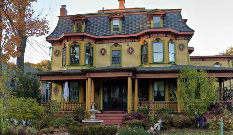 Historic Charles Davis House, A 'Painted Lady' Victorian Masterpiece for Sale in Newton Center