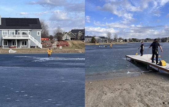 Ice Cracks On Dousman Pond As Neighbors Race To Pull Four From Freezing Water