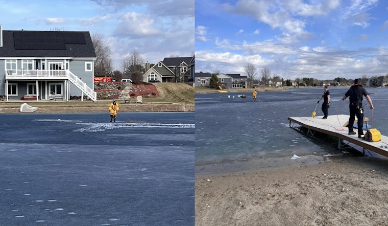 Ice Cracks On Dousman Pond As Neighbors Race To Pull Four From Freezing Water