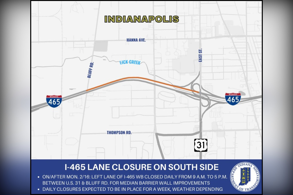 Motorists Alert As Lane On I 465 And I 69 Motorists Alert As Lane On I 465 And I 69 Begin For Road Repairs Starting February 16 2.webp