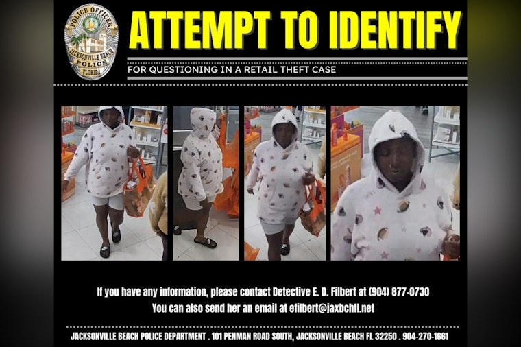 Jacksonville Beach PD Seeks Public's Help to Identify Suspect in $2.1K Ulta Beauty Theft