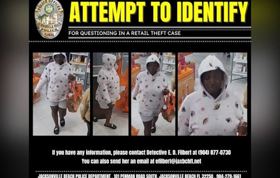 Jacksonville Beach PD Seeks Public's Help to Identify Suspect in $2.1K Ulta Beauty Theft