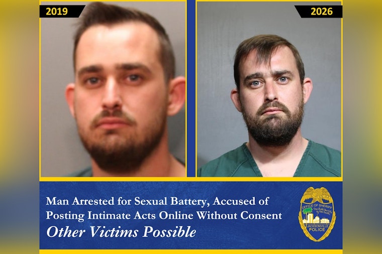 Jacksonville Man Accused of Sexual Battery and Illegally Sharing Intimate Images Online