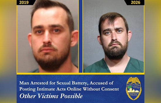 Jacksonville Man Accused of Sexual Battery and Illegally Sharing Intimate Images Online