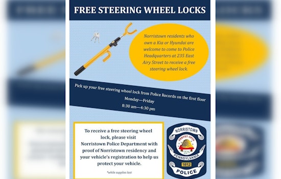 Kia Thieves Hit Norristown Streets, Cops Roll Out Free Wheel Locks