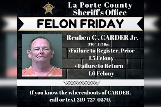 La Porte Cops Launch Fugitive Hunt For Convicted Offender Reuben Carder Jr