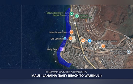 Lahaina's Beloved Beaches Hit With Brown Water Warning After Storm Soaker