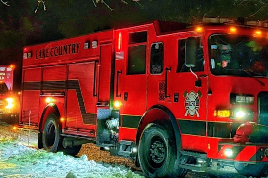 Lake Country Fire Truck Rolls Over En Route to Delafield Apartment Fire, No Injuries Reported